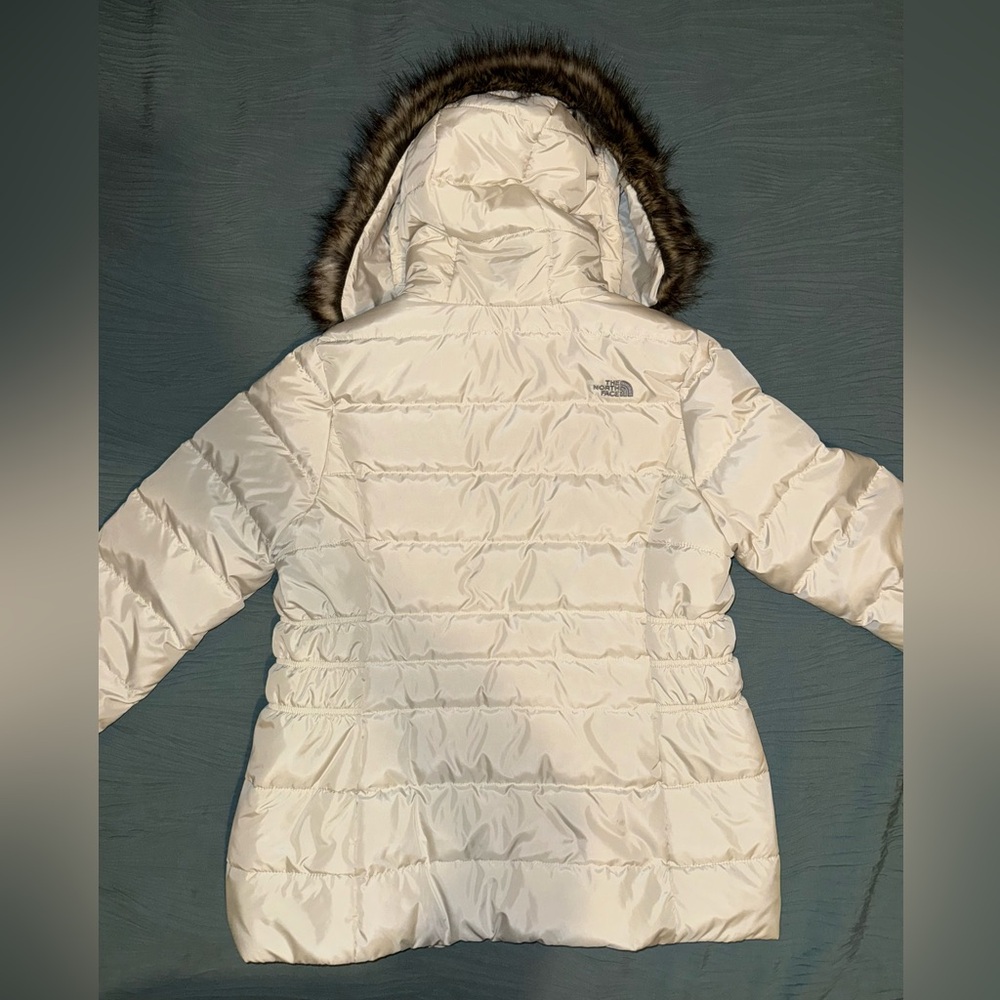 New with tags North face large Gotham jacket in vintage white.
